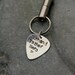 Valentines Day Gift For Him , Hero Father Silver Key Chain for Military Solider Deployment, Gift For Army Dad Veteran, Guitar Key Chains