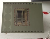CARD "SAVANNAH, GEORGIA" Blank Hand Stitched