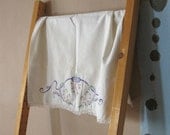 PILLOWCASE EMBROIDERED VINTAGE French Farmhouse Style