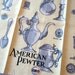 Yellow pewter. Vtg Leacock kitchen towel, linen, MWT. Excellent condition, never used.