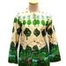 1960s Vintage Jacket with Scenic Print Fabric (Size Medium)