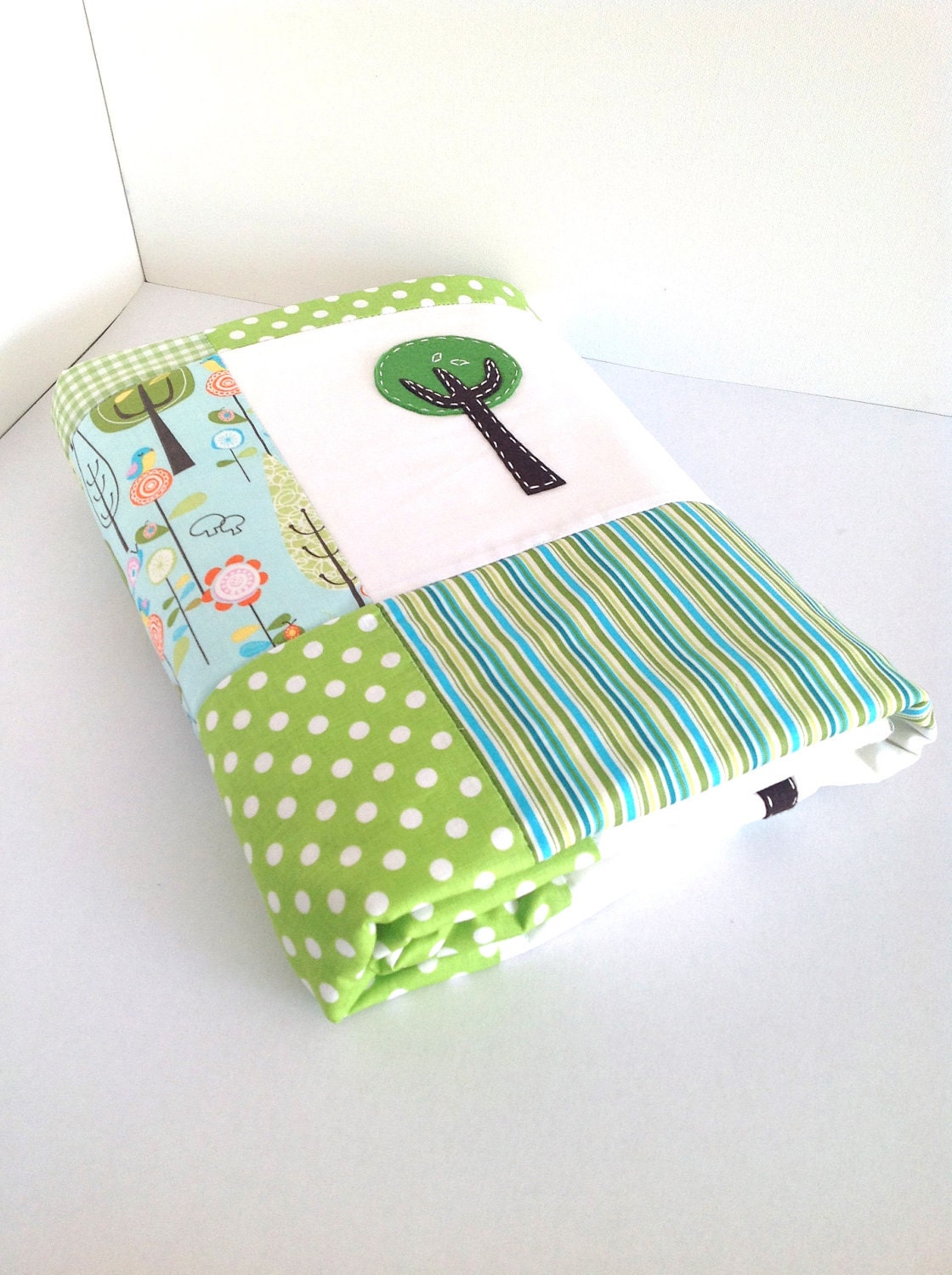 Woodlands Baby Quilt -Ready to ship now