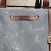 Waxed canvas bag/ carry all with leather handles and double buckle closure with straps COLLECTION UNISEX