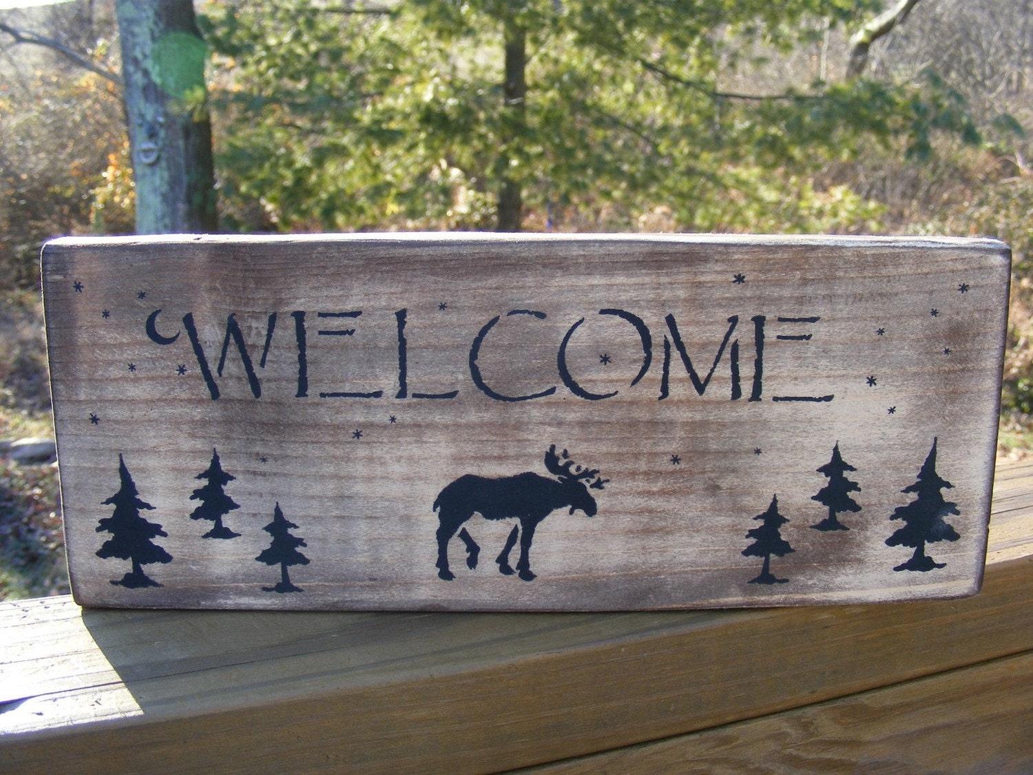 Moose Welcome Sign