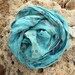 Silk Scarf Recycled blue Sari woman accesories TUA