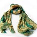 Scarf-Recycled Silk- woman accesories ...60s... hippie..batik..look V