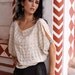 Fine Chequered Silk Blouse