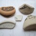Vintage North Sea Pottery Writing SP130