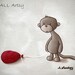 It's not a good day...  8x10 matted canvas monkey art print - wall art