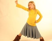 Summer Skirt  - Eco Kids  - Circle Skirt for Girls  - Organic Clothing -  Eco Friendly  - Several Colors