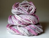 Grilled Pink- Handspun Thick N' Thin Bulky Art Yarn