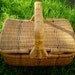 Old French picnic wicker basket