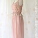 Sale Last Piece - Marie - Mid Maxi Dress Sweet Pastel Pink Nude Toned Lacy Top Sweet Glamorous Gorgeous Everyday Every Season Dress