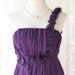 She's The Prom Queen ll - Gorgeous Purple Gown Dress Prom Party Wedding Cocktail Night Dress Delicate Feminine Dress Floral Hand Sewn