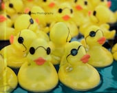 Rubber Ducks Carnival Photography, 5x7 Fine Art Photography, rubber ducks, carnival, bathroom decor, nursery decor, yellow, whimsical, fpoe