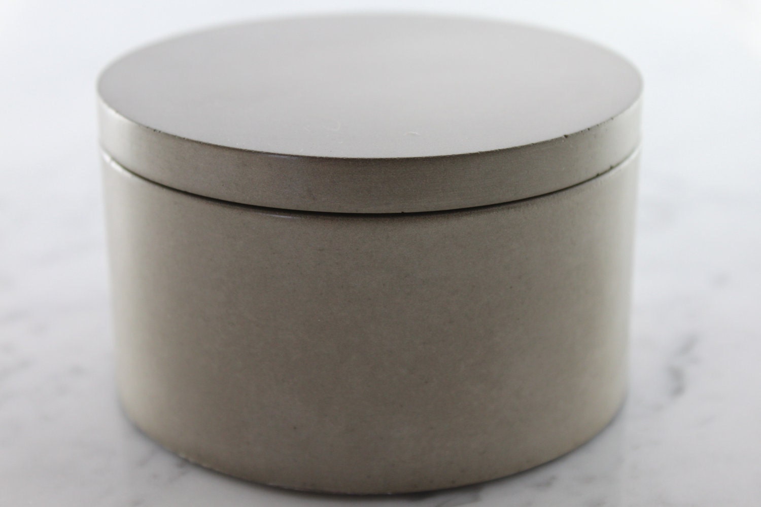 Natural Gray Concrete Salt Cellar. Grey Salt Container. Cement Sugar Bowl. Salt Cellar