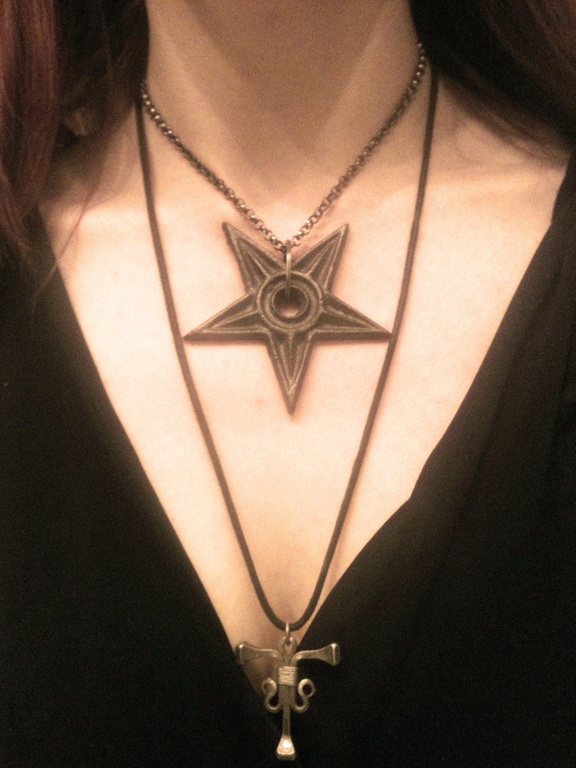 LAST ONE Iron Morning Star Necklace