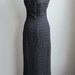 RESERVED FOR ALANA Black See Through Lace Crochet 90's Grunge Body Con Long Gown Dress Size Medium