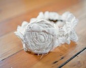 Wedding Garter...Ivory Wedding Garter...Cream Wedding Garter....Lace Wedding Garter....BRIDAL COLLECTION