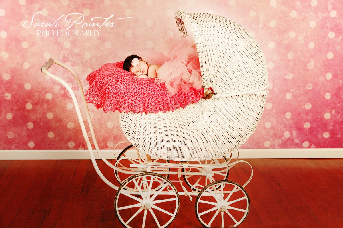 Pink Rosette Headband...Pink Flower Headband...Newborn Baby Girl Photo Prop..Newborn Girl Photography Prop...pink..SELENA