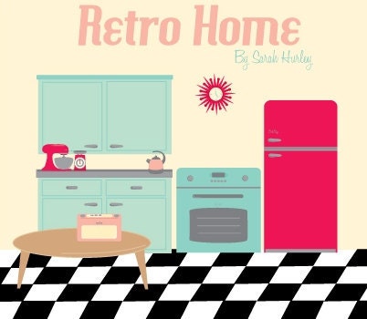 Retro Home Craft CD by Sarah Hurley (Instant Download Option) -Scrapbooking, Card Making, Crafts, Digi Stamps