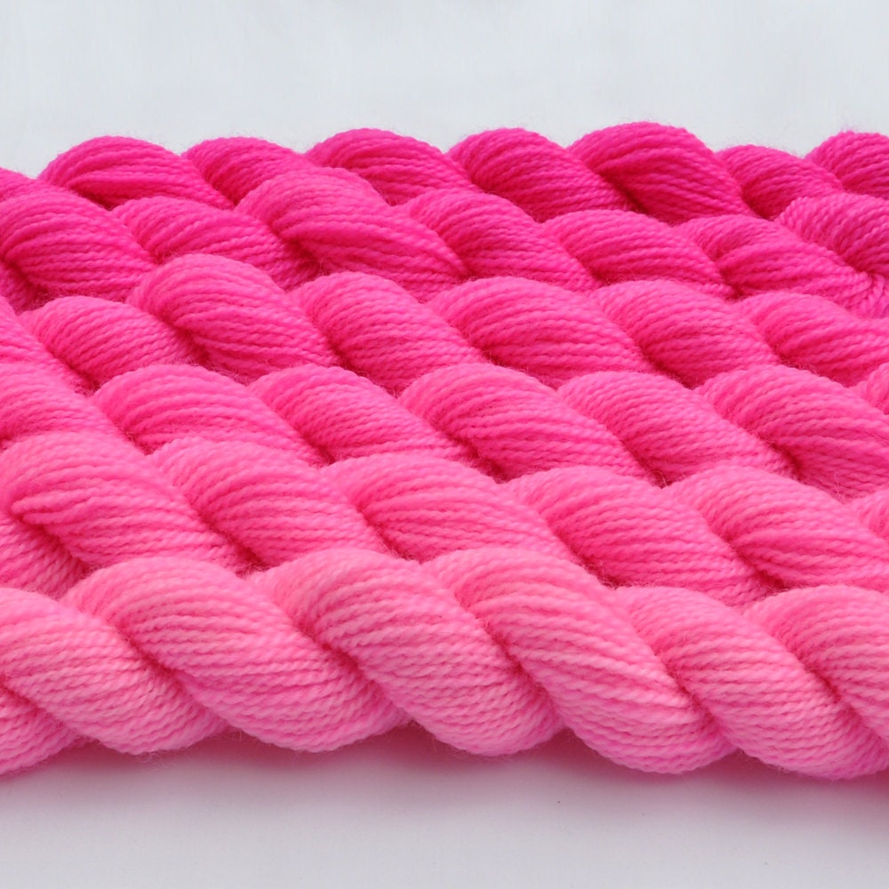Gradient Yarn Hot Pink Color Shift ColorShift by colorshiftyarn