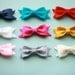 Chic Felt Bow Hair Clips 2.5 Inches- CHOOSE 4 Clips- In Top Nine Colors