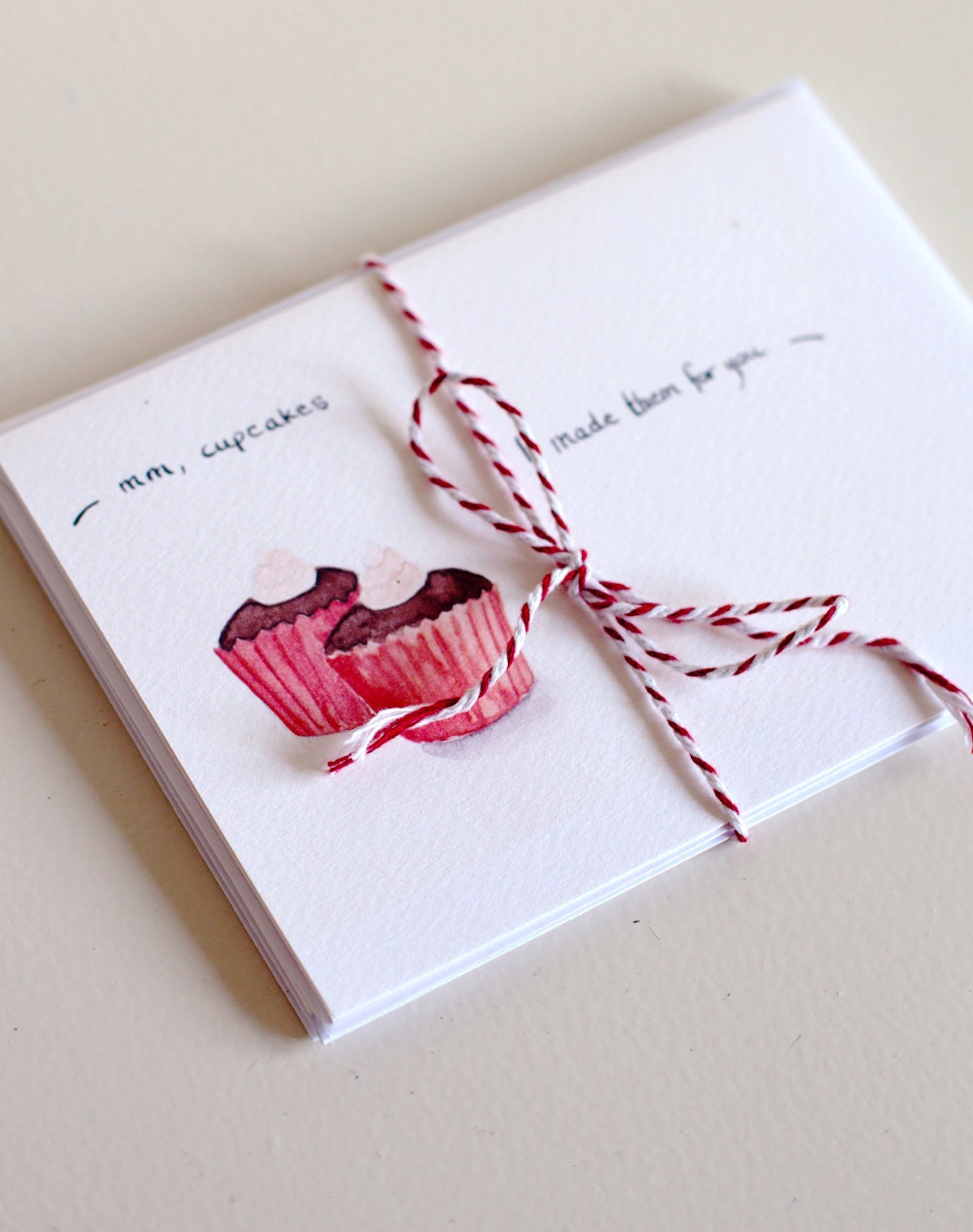 Mmmm cupcakes - Blank card