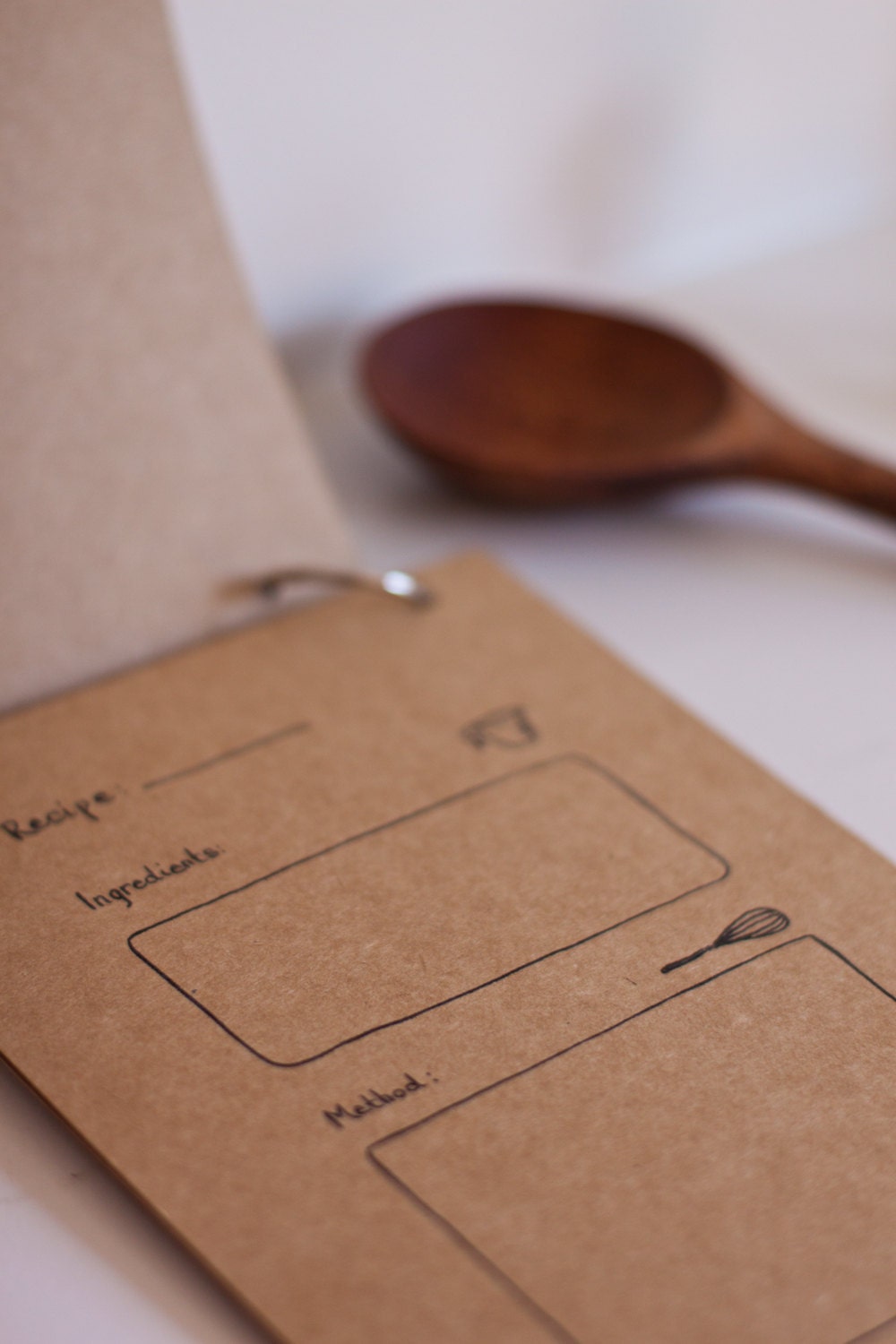 Hand Drawn Blank Recipe Cards