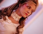 Rococo inspired Ivory Rose choker
