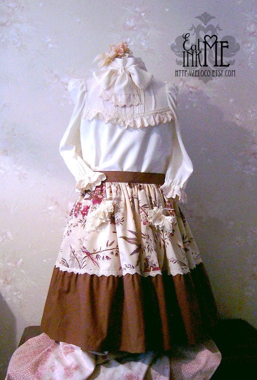 Country Adventure lolita cotton skirt