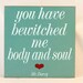 Mr. Darcy Love Typography Word Art -  Wooden Sign - Your Choice of Colors