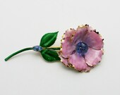 Vintage Original by Robert Enameled Floral Brooch