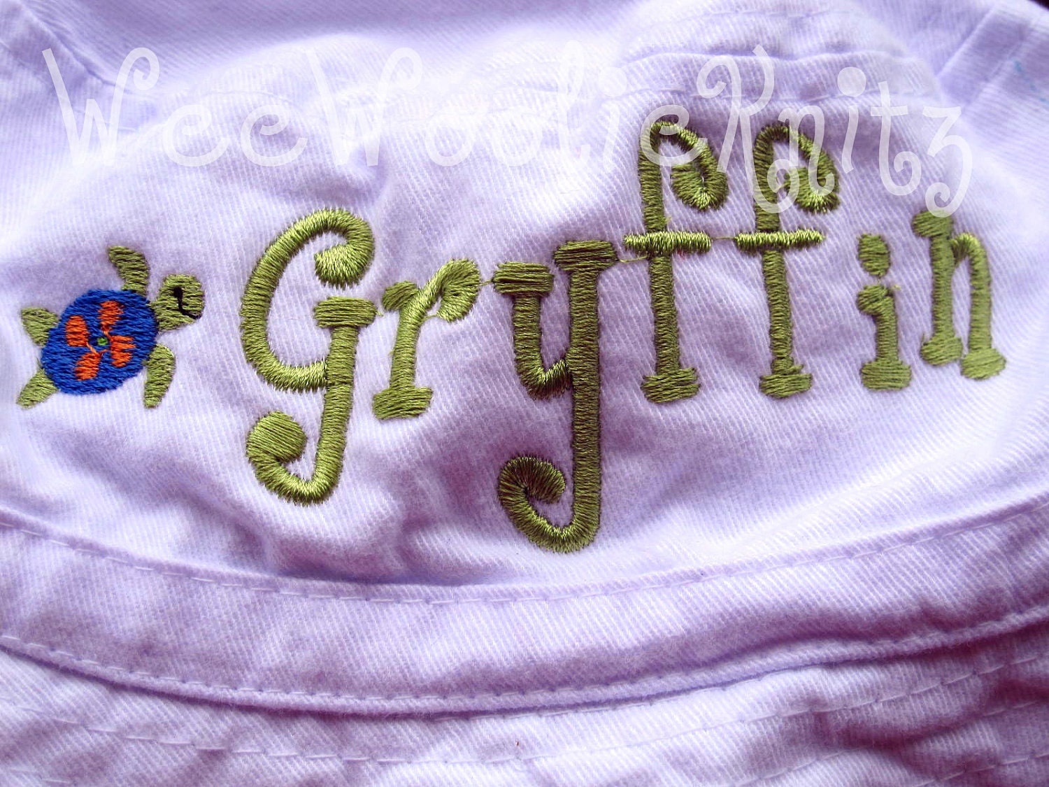 Baby Bucket Hat Boys Girls Sea Turtle Personalized You Design White Sun Summer