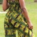African Print Flared Jumpsuit