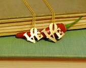 gold Love necklace