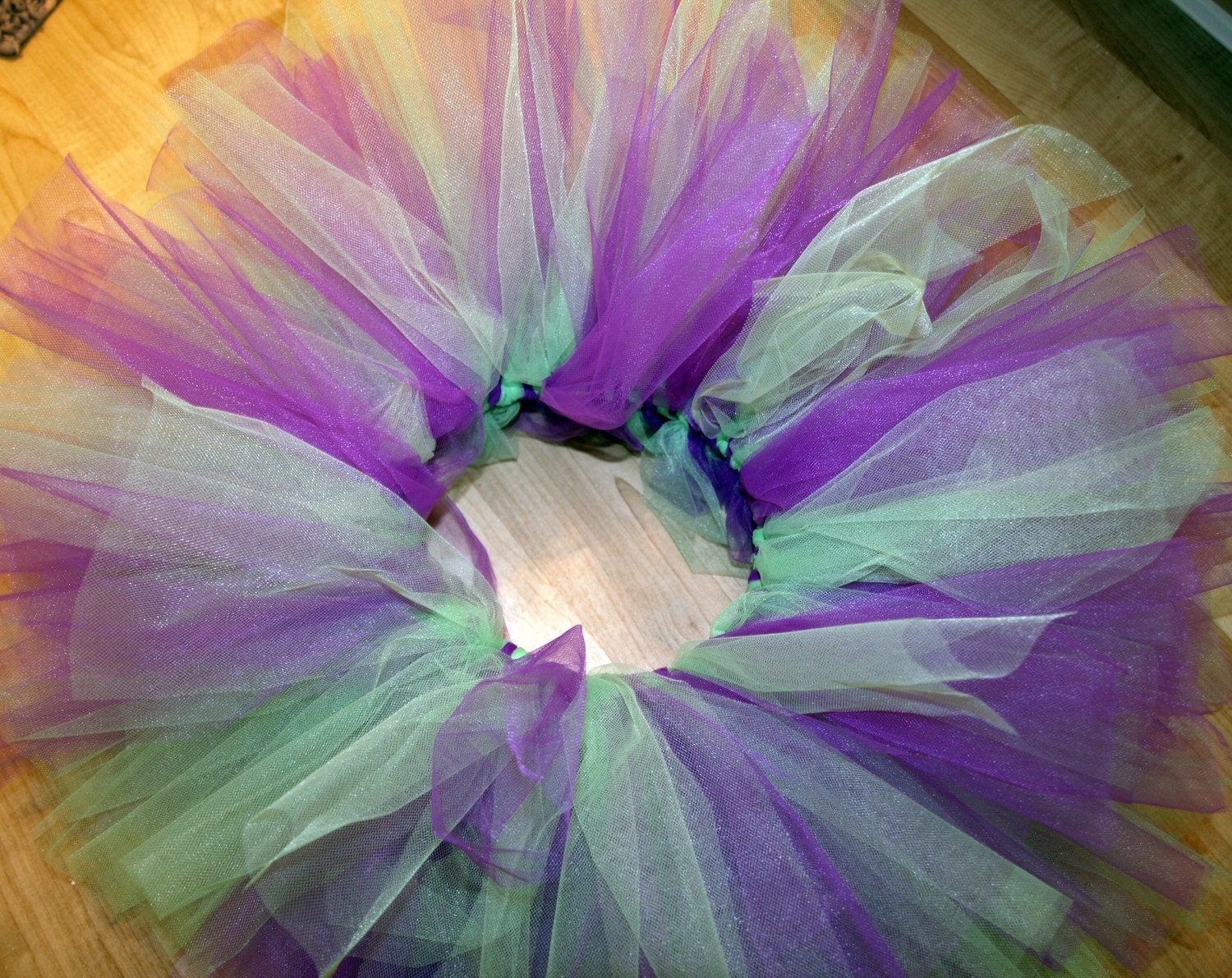 girls purple and green tutu, custom made toddler to 6t "emerald and amethyst"