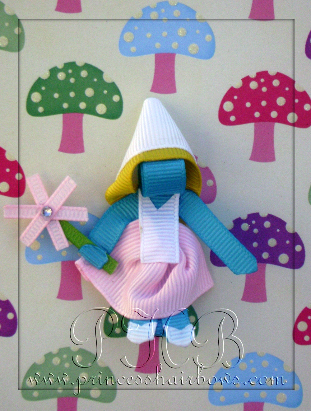 Smurfette Inspired Character Hair Clip --Birthday Gift--