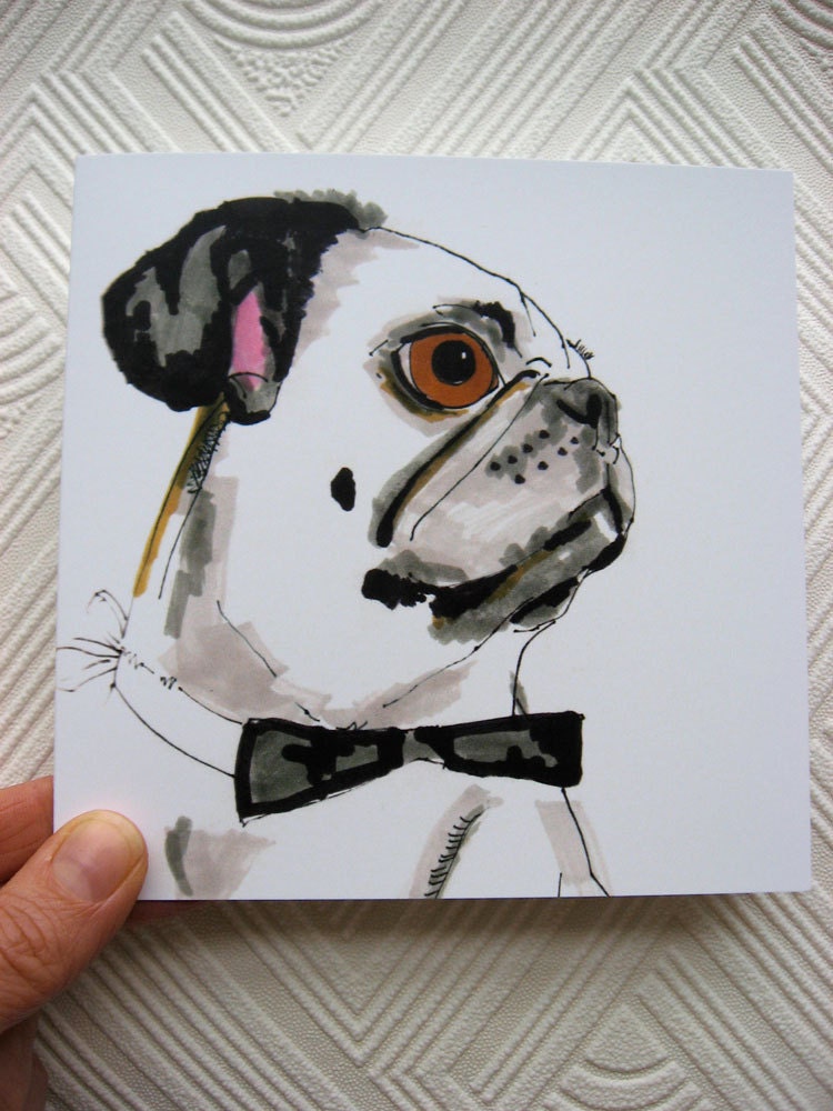 Grump No 1 - Square Blank Greetings card