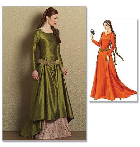 costume sewing pattern medieval dress by missbettysattic on etsy costume sewing patterns 450x475 il 570xN.267111424 Costume Sewing Patterns