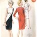 1960s Misses Shift Dress Vintage Sewing Pattern, Butterick 3923 bust 36" uncut