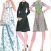 1970s Plus Size Maxi Dress A-Line Short Dress Pattern McCalls 3827 Women Bust 45"