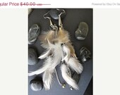 ON SALE Long earrings - Wispy Feathers