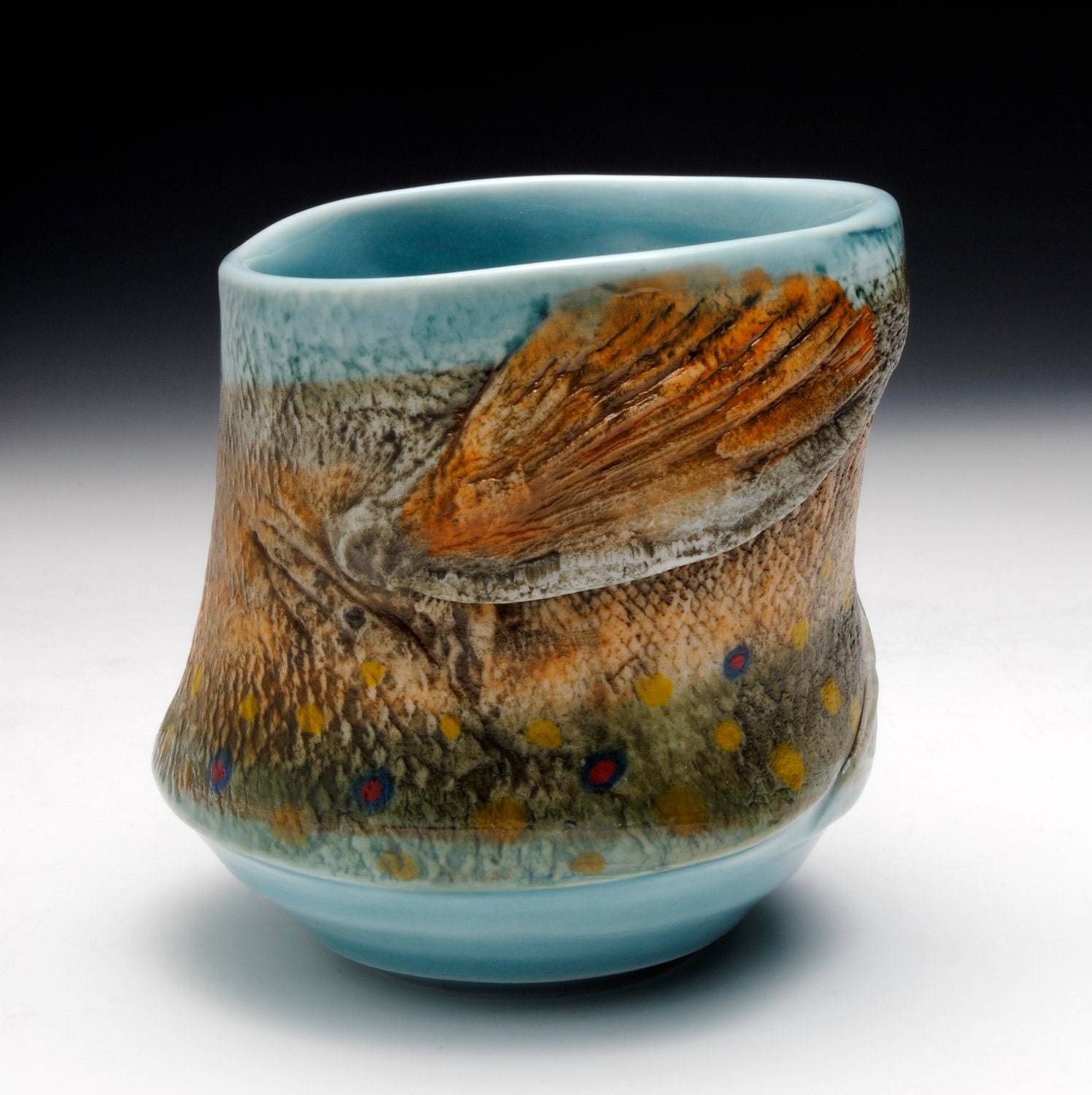Porcelain Fish Yunomi (Nature as Objects) Trout