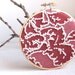 MADE TO ORDER French knot wall art decor - Berries & Cream - Response series