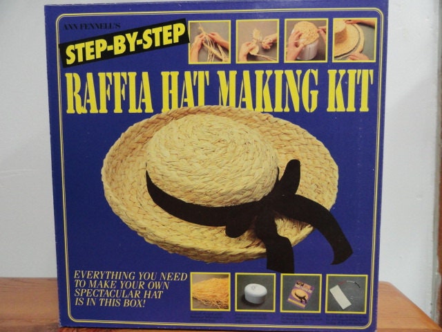 Raffia Hat Making Kit, How to make your own Raffia Hat, Straw Hat Kit