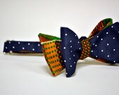 Kibwana Kente and Polka Dot Bow Tie