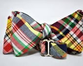 Finn Cotton Madras Bow Tie