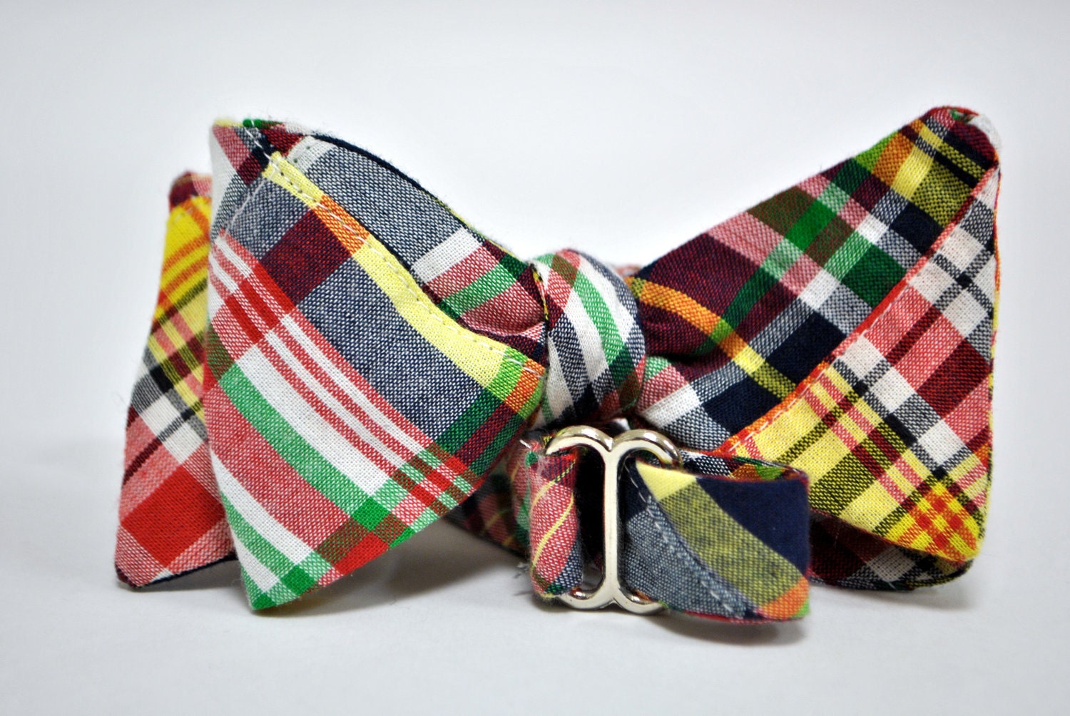 Finn Cotton Madras Bow Tie