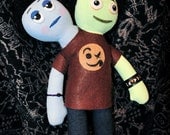 Ruby Gloom Handmade Doll Frank and Len